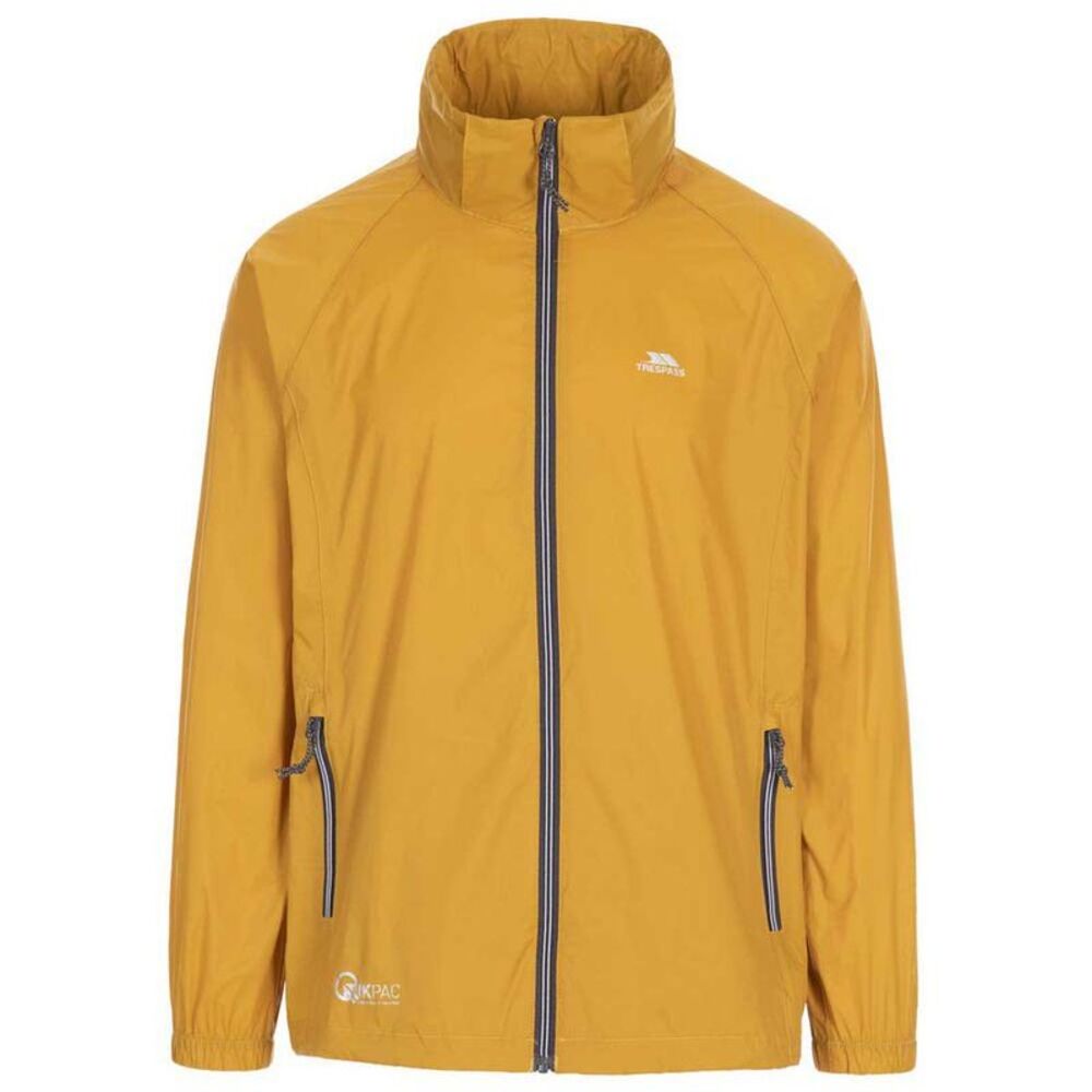 Trespass Qikpac X Unisex Packaway Jacket / Maize Yellow